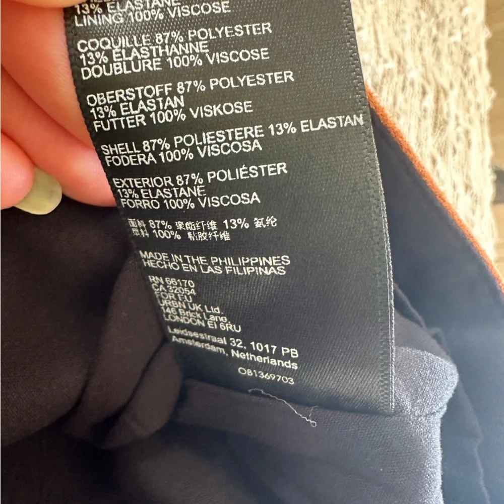 Striped Black and Brown Button-Up Skirt - Picture 7 of 8